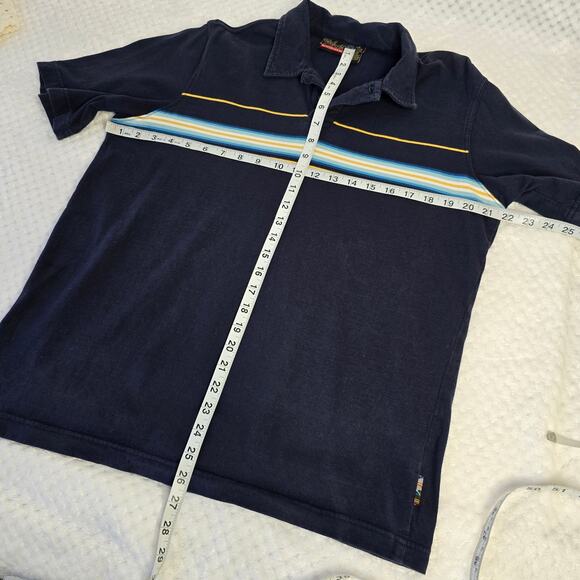 Vintage Quicksilver Navy Cotton Polo Relaxed Fit Shirt Skate Surf Y2K - Picture 4 of 5